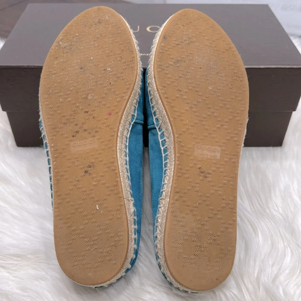 GUCCI Pilar Espadrilles In Deep Cobalt